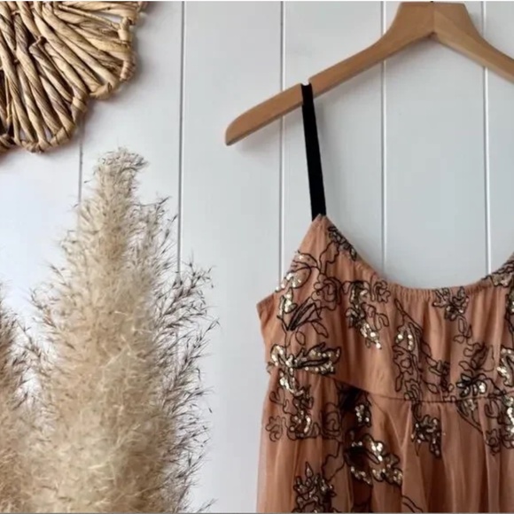 Anthropologie Maeve Sequined Tulle Maxi Dress - Picture 11 of 11